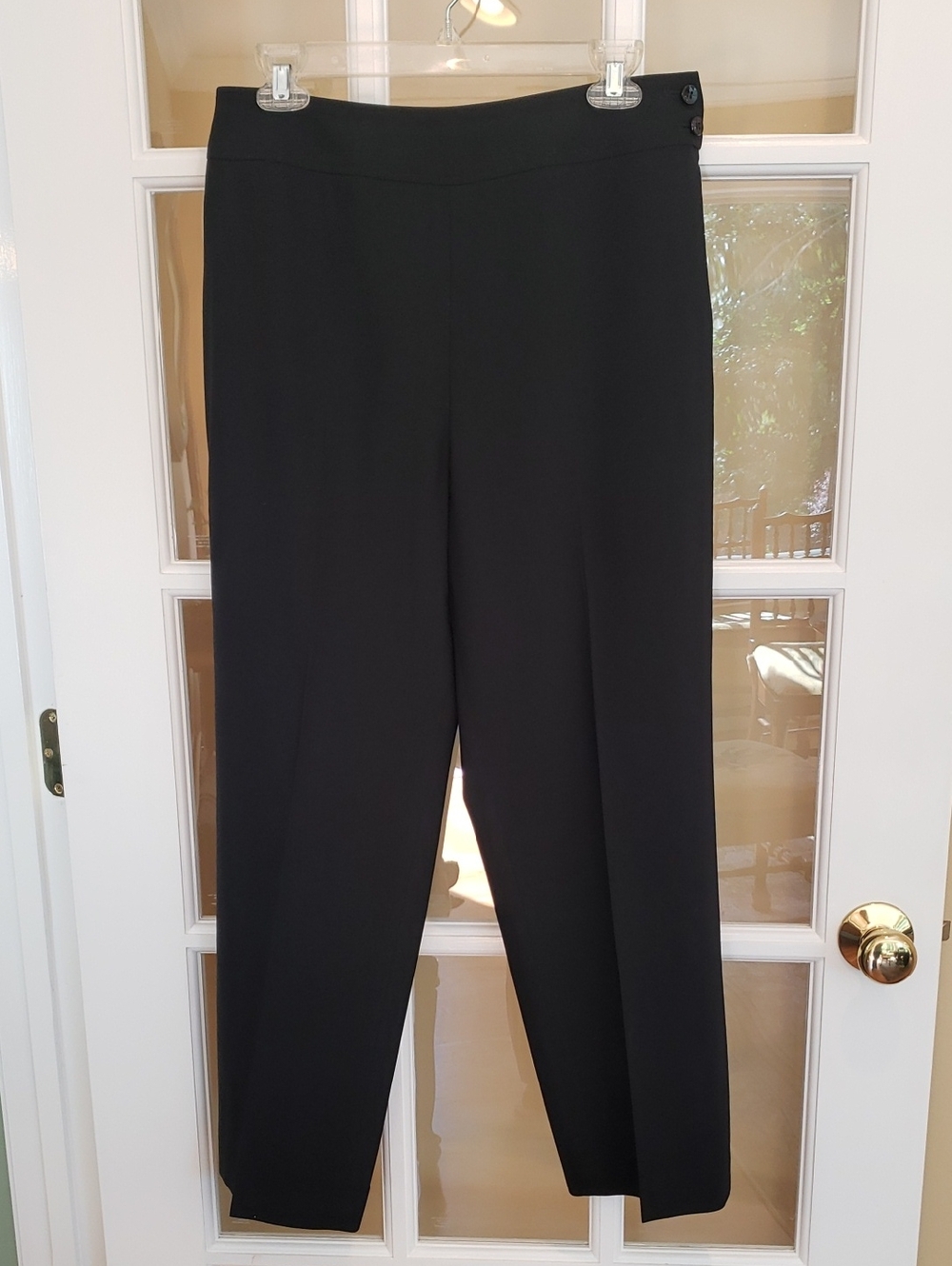 Talbots Italian Fabric- Black Lined Dress Pants Size: 8P